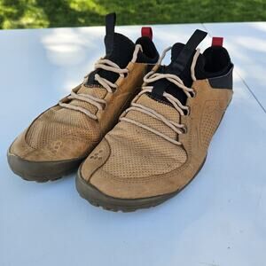Vivobarefoot Primus Trek Mens Leather Minimalist Size 42 / US 9 Tan Read